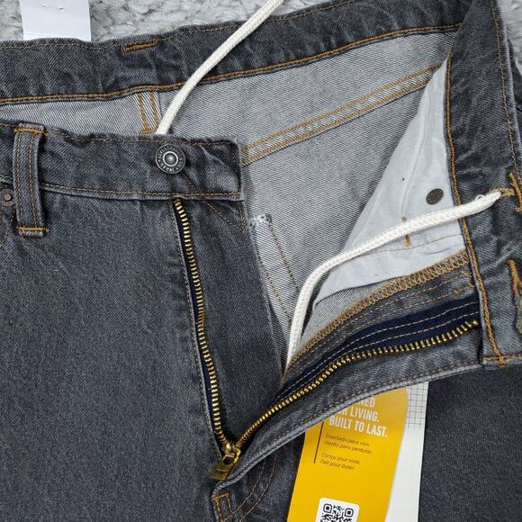 Levi's Super Baggy Skate Cordura Strong Jeans Gray Straight Leg Men's Size 32x34 - Picture 5 of 11